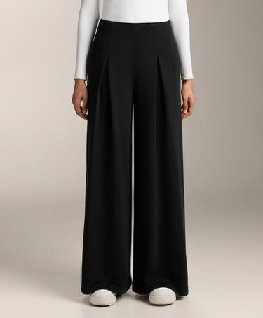 Zara Длинные брюки премиум-класса со складкой и модалом