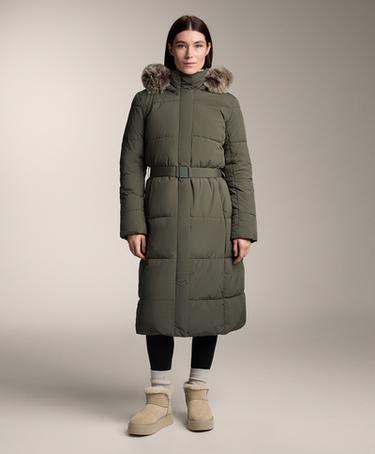 Zara Длинная водоотталкивающая утепленная куртка PRIMALOFT®