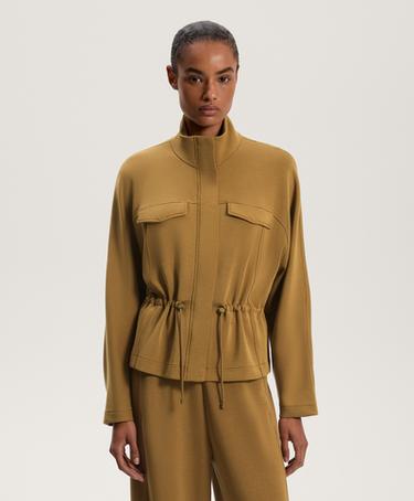 Zara Куртка с карманами и регулируемым поясом из мягкой ткани с модалом