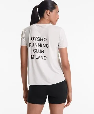 RUNNING CLUB MILANO FITTED SHORT-SLEEVED TECHNICAL T-SHIRT- Заказать в России