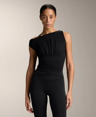 Футболка без рукавов с зауженной талией- Заказать в России