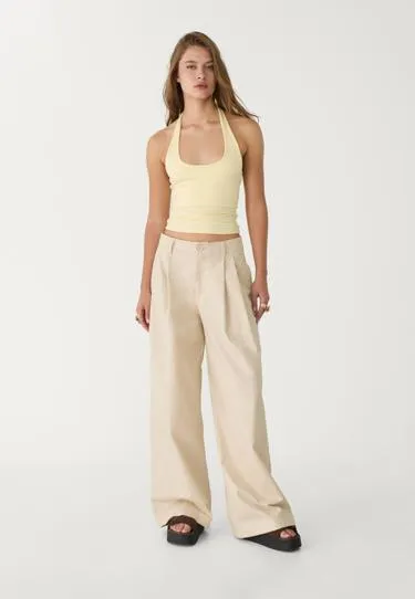 Топ с горловиной халтер- Заказать в России