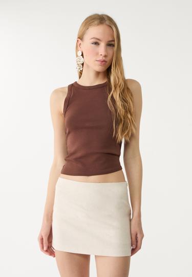 Zara Юбка-шорты из смесового льна купить с доставкой.