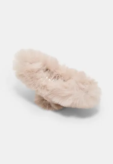 Заколка-клип для волос из искусственного меха