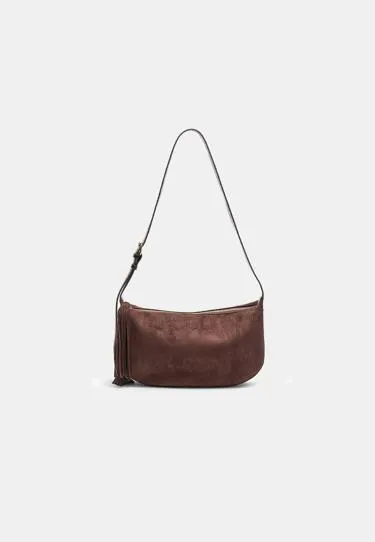 Сумка с бахромой из искусственной замши- Заказать в России