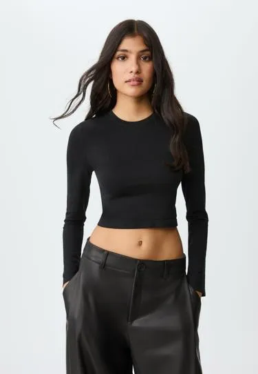 Базовая укороченная футболка- Заказать в России