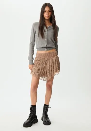 Кружевная мини-юбка- Заказать в России