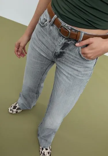 Джинсы BOOTCUT D68 с ремнем- Заказать в России