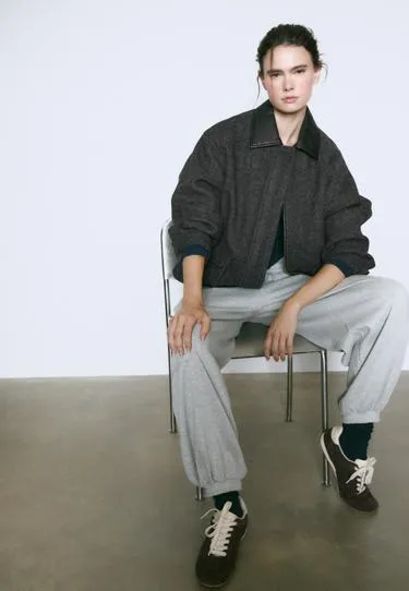 Куртка с карманами «елочка»- Заказать в России