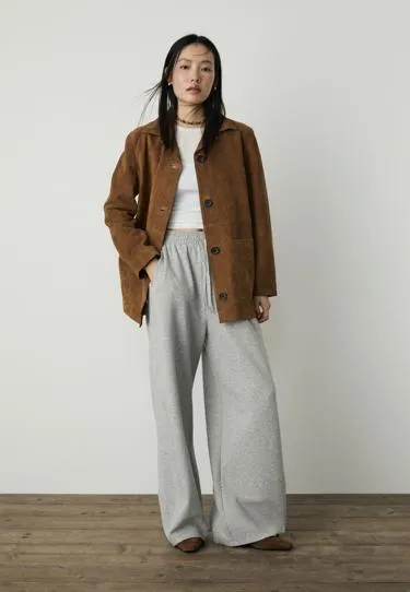 Куртка с карманами из 100% кожи