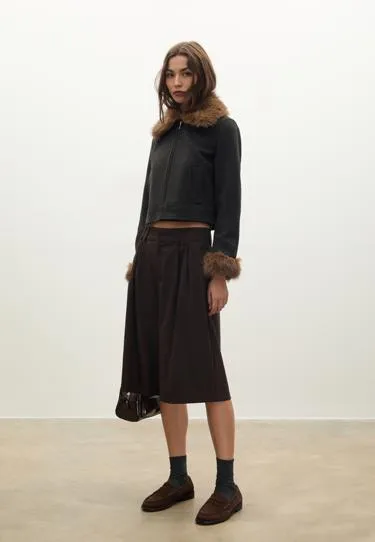 Куртка с отделкой из искусственного меха