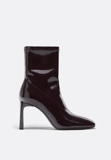 Эластичные ботильоны на каблуке