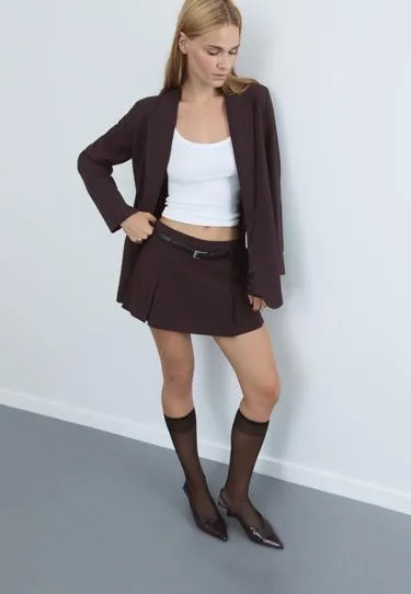 Пиджак открытого типа в полоску