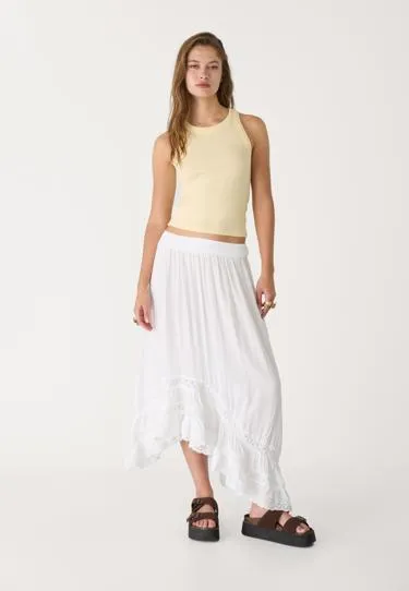 Майка в рубчик на бретелях- Заказать в России