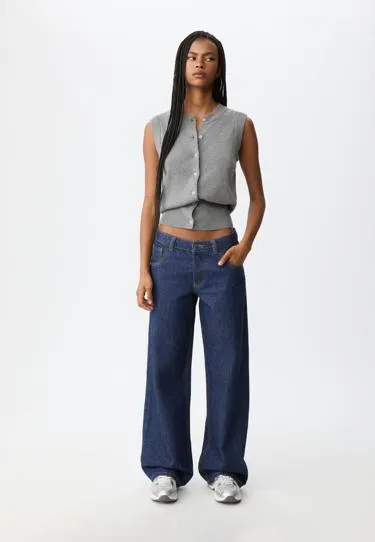 Джинсы-багги свободного кроя- Заказать в России