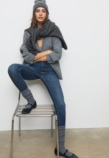 Zara Джинсы скинни D07 с классической посадкой