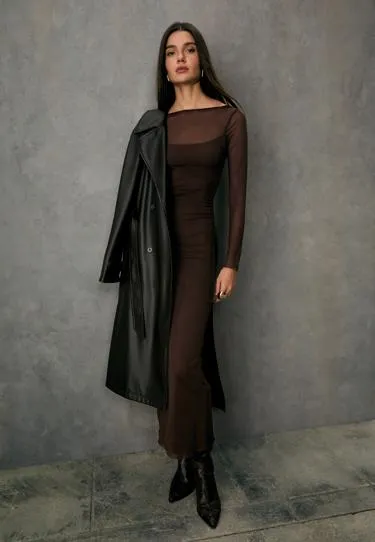 Платье миди с открытой спиной- Заказать в России