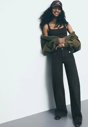 D77 MINIMALIST JEANS WITH POCKETS L01477779- Заказать в России