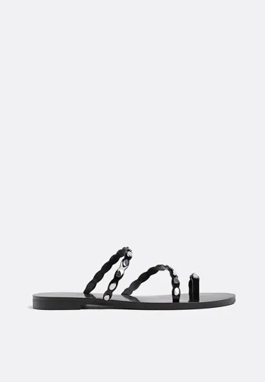 STUDDED FLAT SANDALS L19756670
