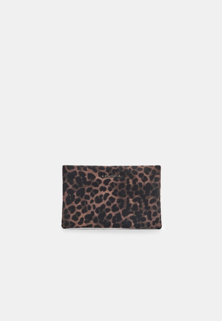 Zara Косметичка на молнии с леопардовым принтом