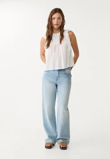 FLOWING RUFFLED BLOUSE L02065714