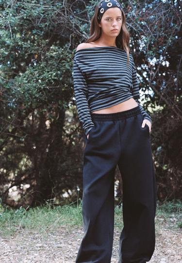 Zara Брюки-бочки из флиса