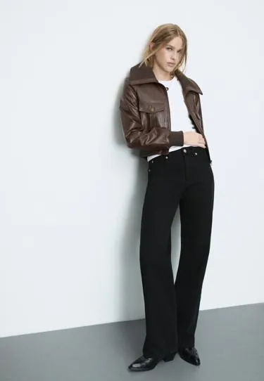 D92 джинсы прямого широкого кроя