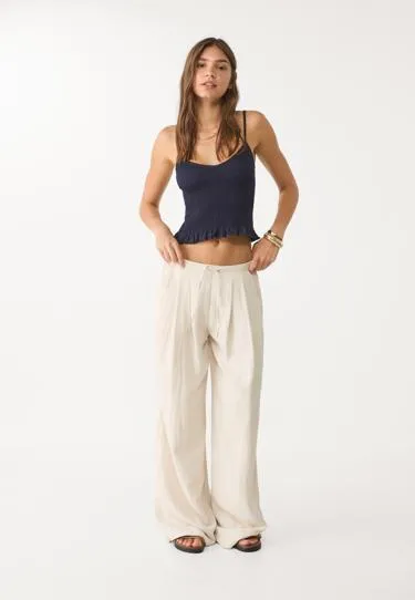 Топ на бретельках с резинками- Заказать в России