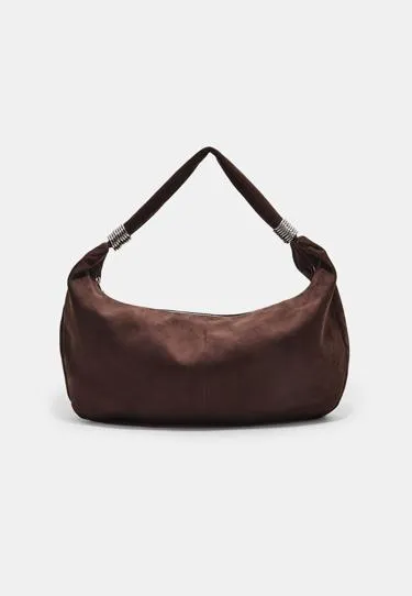 Сумка с кольцами из искусственной замши- Заказать в России