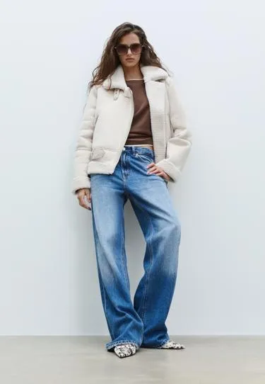 Двусторонняя байкерская куртка под замшу- Заказать в России