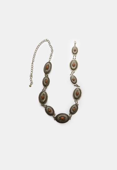 Zara Комбинированный металлический ремень