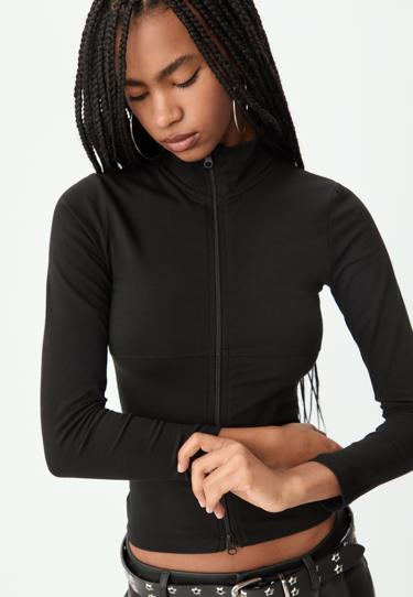 Zara Футболка на двойной молнии