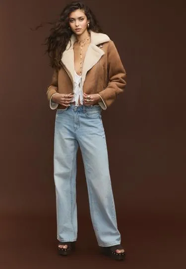 Двусторонняя байкерская куртка под искусственную замшу- Заказать в России