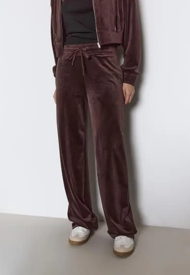 Бархатные брюки-джоггеры