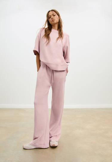 Zara Толстовка с короткими рукавами с эффектом потертости