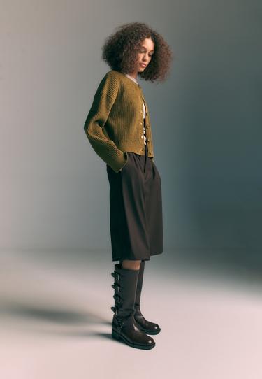 Zara Трикотажный жакет на пуговицах