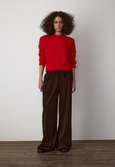 Zara Вельветовые джоггеры на шнурках купить с доставкой.