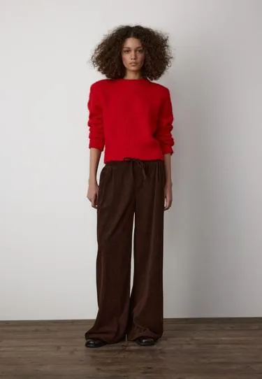 Вельветовые джоггеры на шнурках- Заказать в России