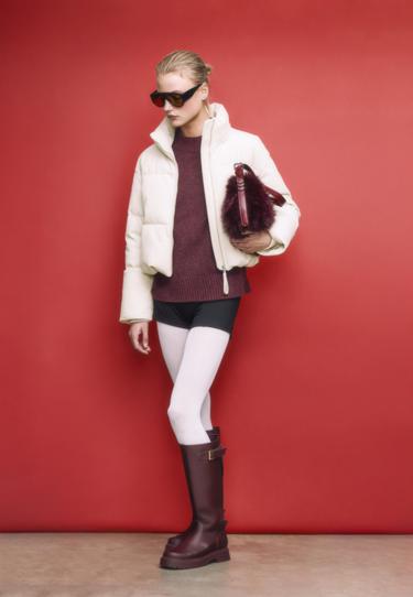 Zara Стеганая вельветовая куртка