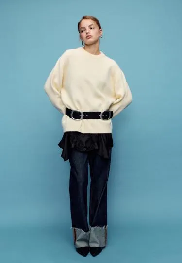 Мягкий трикотажный джемпер- Заказать в России