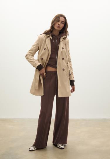 Zara Мягкие джоггеры свободного кроя с отстрочкой