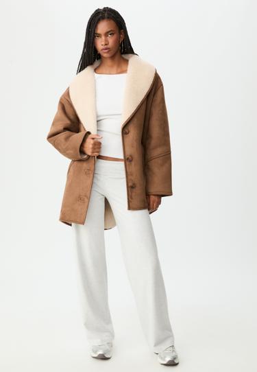 Zara Короткое двустороннее пальто