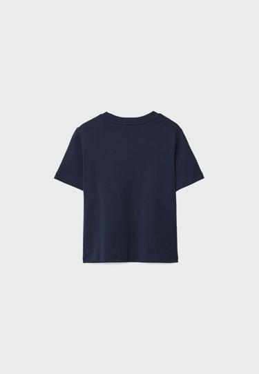 Zara Базовая футболка классического кроя из плотного материала