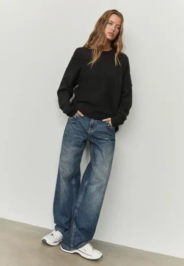 Асимметричный трикотажный джемпер- Заказать в России