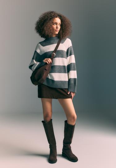 Zara Базовый вязаный свитер