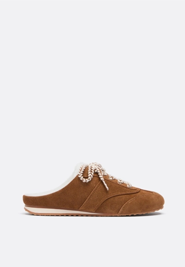 Zara Кожаные тапочки без задников