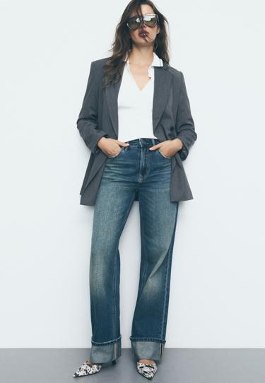 Zara Джинсы прямого кроя