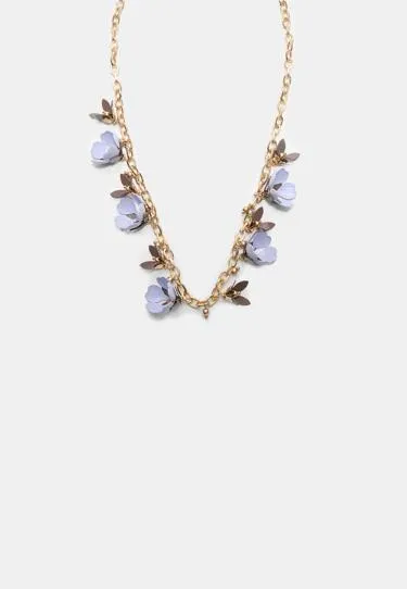 Ожерелье с подвесками-цветами- Заказать в России