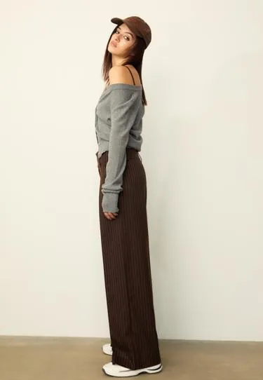 Брюки с полосатым поясом- Заказать в России