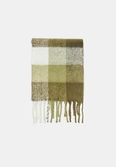 Шарф в клетку- Заказать в России